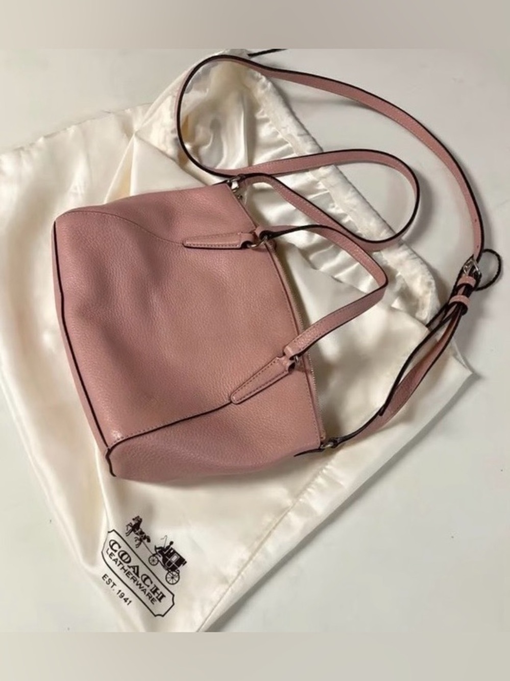 Coach Small Kelsey Pink Purse - Picture 5 of 8